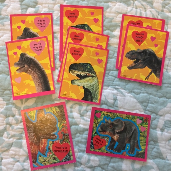Vintage 1990’s Jurassic Park Valentines Cards - Picture 3 of 8